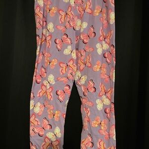 Butterfly Print Stretch Pants